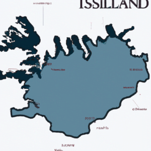 mapa islandia