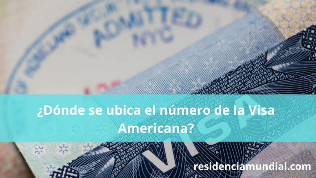 Dónde se ubica el número de la Visa Americana