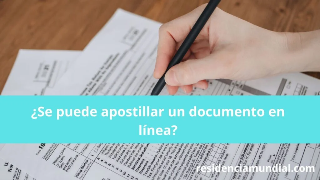 apostillar un documento en línea